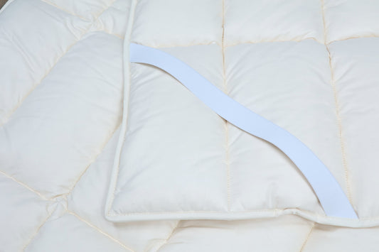 Unterbett kbA Baumwolle mit Spanngummis - KLEINER Naturbettwaren