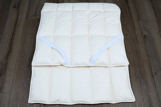 Unterbett kbA Baumwolle mit Spanngummis - KLEINER Naturbettwaren