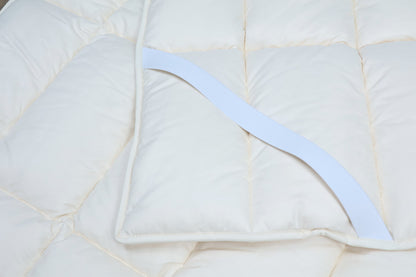 Unterbett kbA Baumwolle mit Spanngummis - KLEINER Naturbettwaren