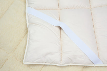 UNterbett Merinowolle kbT - Bezug Bamwoll Perkal kbA / Merino Wollflor kbT - KLEINER Naturbettwaren