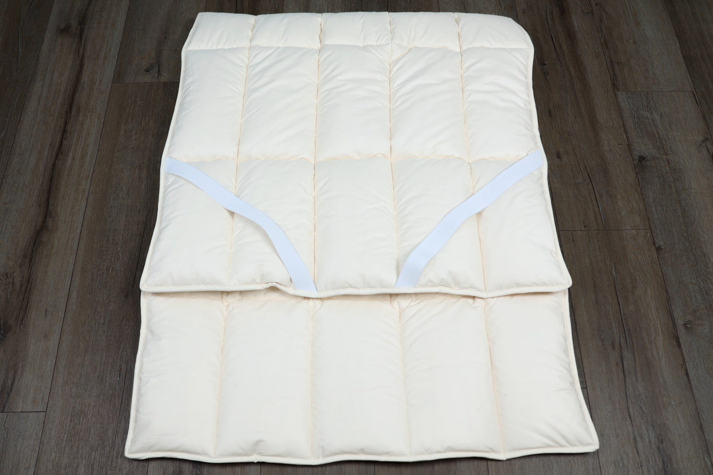 Unterbett Merinowolle kbT mit Spanngummis - KLEINER Naturbettwaren